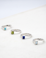 Les clous porte-bonheur de Sainte Dévote" Silver and Precious Stone Ring