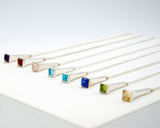 "Les clous porte-bonheur de Sainte Dévote" Medium Silver and Precious Stone Pendant