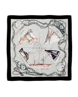 "Les Bateaux de la Principauté" Large silk square