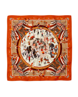 "Le Cirque" Large silk square