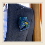 « Les monuments de la Principauté » Silk pocket square