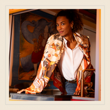 "Le Cirque" Large silk square