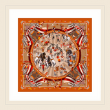 "Le Cirque" Large silk square