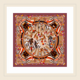"Le Cirque" Large silk square