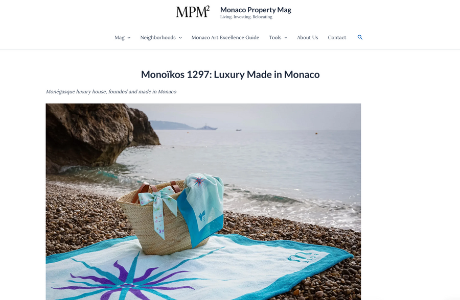 Monoïkos 1297 dans Monaco Property Mag