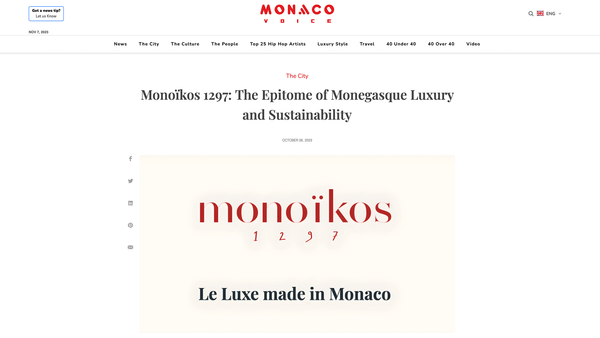 Monoïkos 1297 dans Monaco Voice