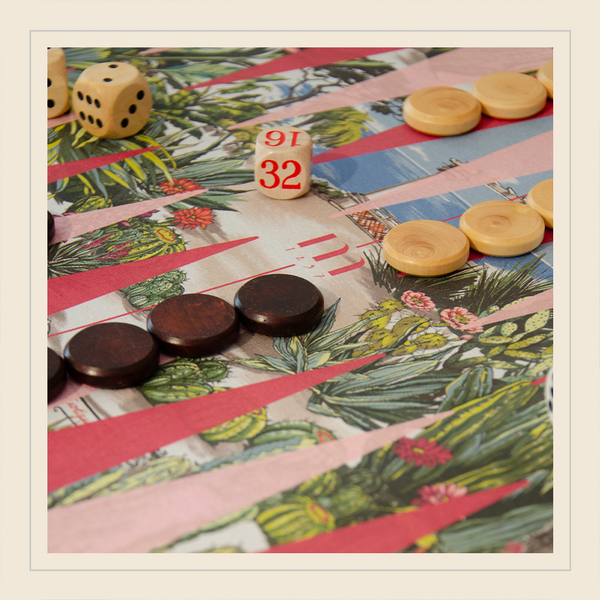 Backgammon "Le Jardin Exotique"