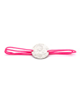 Les Bracelets sur Cordon et Medaille en Argent "Sainte Dévote"