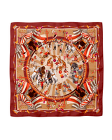 "Le Cirque" Large silk square