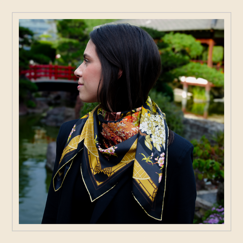 « Le Jardin Japonais de Monaco » Silk Square