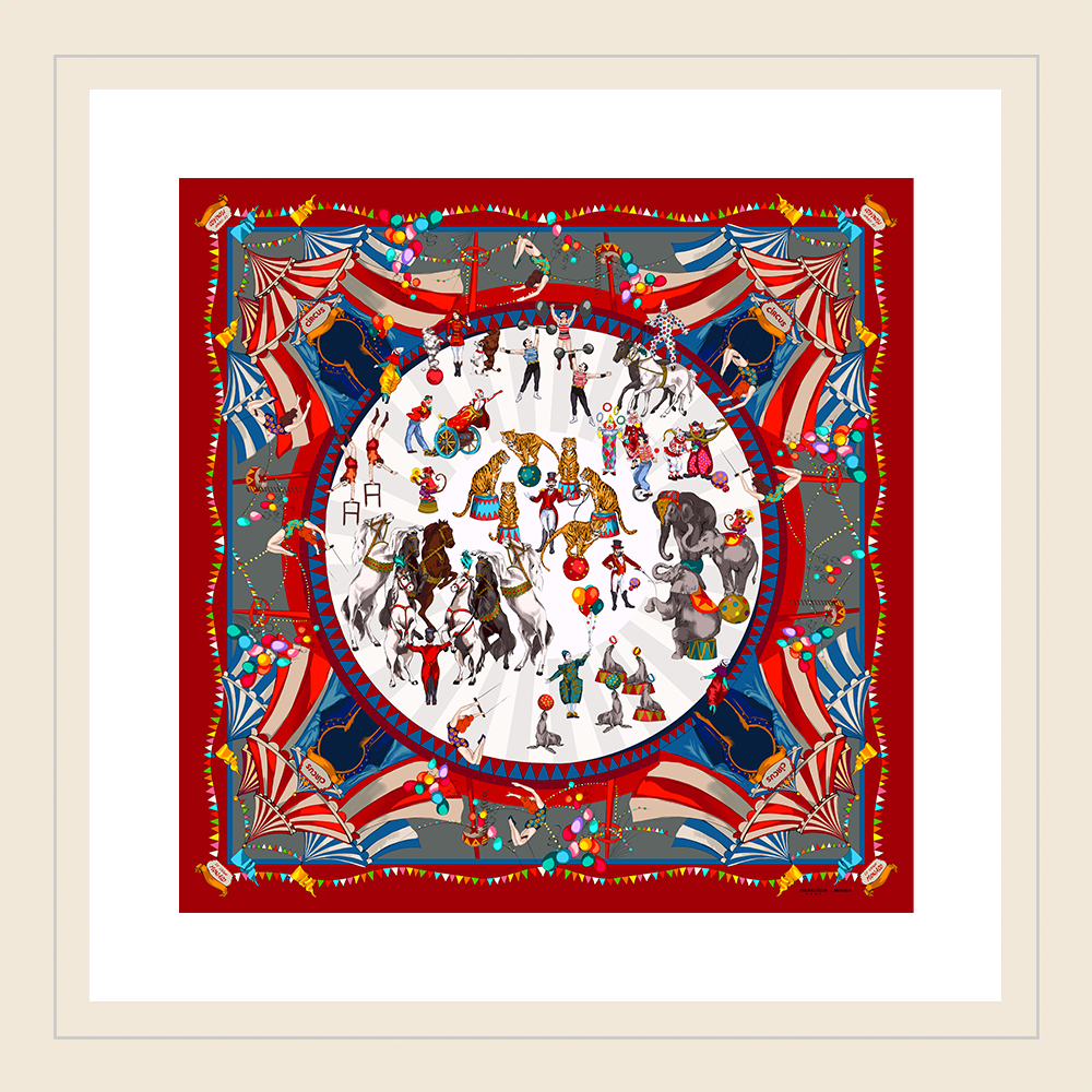 Grand carr?� de soie 