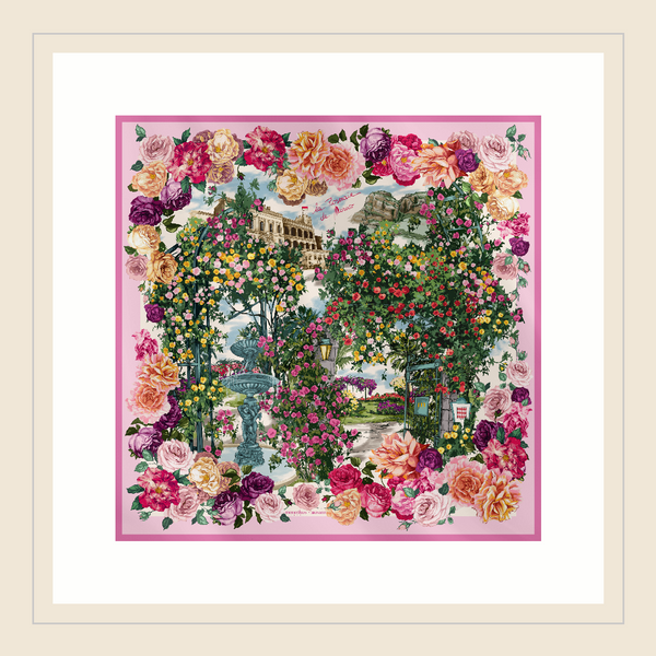 « LA ROSERAIE DE MONACO » Silk Square