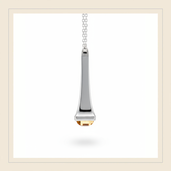 Pendentif Moyen Modèle Argent et Pierre Précieuse