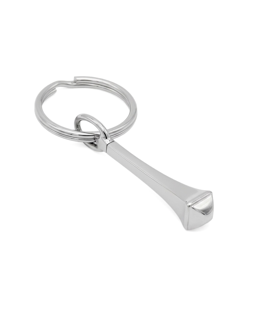Porte-clés « Les clous porte-bonheur de Sainte Dévote » · Bronze blanc